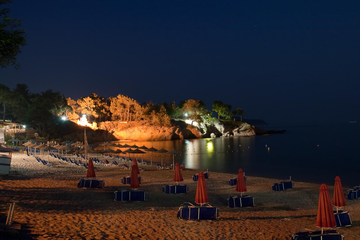 Pefkari - pláž v noci II.